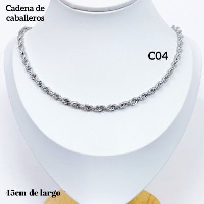 #C4 cadena de caballero en acero  (&7）