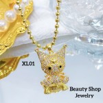 #Xl cadena con dije oro chino (solo dije 3$)(17.50&senciila 19& con cadena ajustable) 3.95$