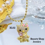 #Xl cadena con dije oro chino (solo dije 3$)(17.50&senciila 19& con cadena ajustable) 3.95$