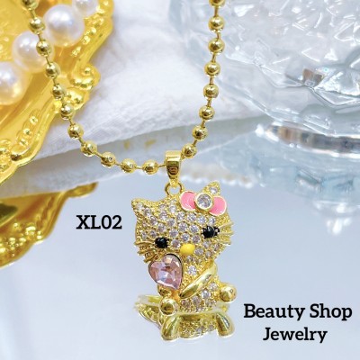 #Xl cadena con dije oro chino (solo dije 3$)(17.50&senciila 19& con cadena ajustable) 3.95$