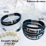 pulsera caballero cuero 20& pulsera caballero cuero 20&