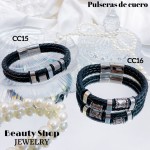 pulsera caballero cuero 20& pulsera caballero cuero 20&