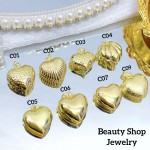 #C Cadena con dije corazon （con cadena sencilla12.5&,con cadena ajustable14&)