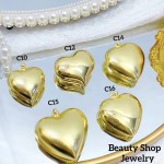 #C Cadena con dije corazon （con cadena sencilla12.5&,con cadena ajustable14&)