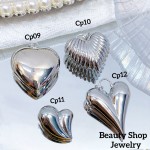 #Cp cadena con dije de corazón plateado solo dije 1.75