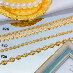 #tobillera oro chino 18k 9&