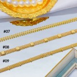 #tobillera oro chino 18k 9&