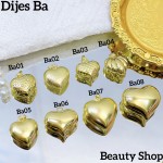 #C Cadena con dije corazon （con cadena sencilla12.5&,con cadena ajustable14&)