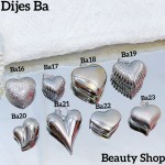 #C Cadena con dije corazon （con cadena sencilla12.5&,con cadena ajustable14&)