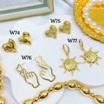 #w zarcillo oro chino 12.5&