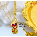 Collar de pareja corazón+espada (con cadena ajustable 4.85$) Collar de pareja corazón+espada (con cadena ajustable 4.85$)
