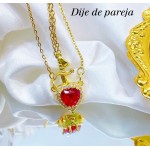 Collar de pareja corazón+espada (con cadena ajustable 4.85$) Collar de pareja corazón+espada (con cadena ajustable 4.85$)