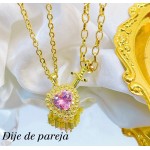 Collar de pareja corazón+espada (con cadena ajustable 4.85$) Collar de pareja corazón+espada (con cadena ajustable 4.85$)