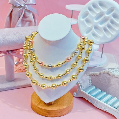 collar con balines Oro Chino 18K 18.50&-22.45&
