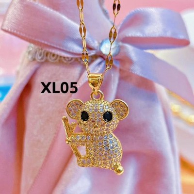 #Xl cadena con dije oro chino (solo dije 3$)(17.50&senciila 19& con cadena ajustable) 4$