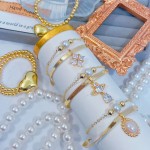 pulsera doble con dije 12.5&