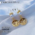 #U  topito perlas con tije oro chino(&8.2)