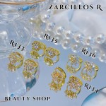 #R Argolla piedras blanco (&5) precio Neto 