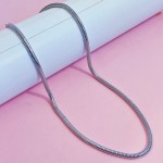 cadenas de rodio elegante 13.5&