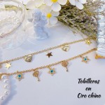 tobillera lujos con dijes 10&