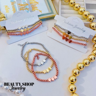 Juego pulsera x3 piezas oro chino (&26.5）