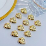 dije inicial Corazon oro chino 11&