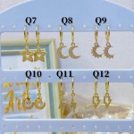 #Q Zarcillos nuevo  Oro chino 6&
