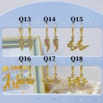 #Q Zarcillos nuevo  Oro chino 6&