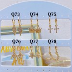 #Q Zarcillos nuevo  Oro chino 6&