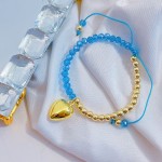 Pulsera ajustable con dije Corazon 12&