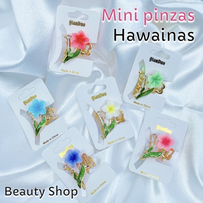 #001 Mini pinzas hawaianas y tulipanes 