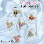 #001 Mini pinzas hawaianas y tulipanes 