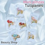 #001 Mini pinzas hawaianas y tulipanes 