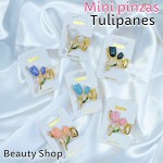 #001 Mini pinzas hawaianas y tulipanes 
