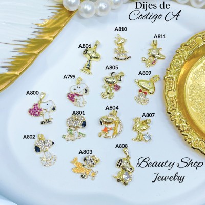 #022 Cadena con dije (dije 1.65$)9.5&