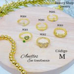 #A #m Anillos ajustable baño gold Field18k 