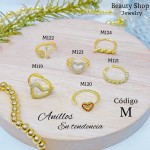 #A #m Anillos ajustable baño gold Field18k 
