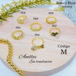 #A #m Anillos ajustable baño gold Field18k 