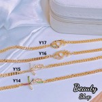 Pulsera con tije  baño gold Field 18k(&8.5）
