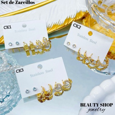 #1#CK Set argollas x3 12&(2*)