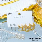 #1#CK Set argollas x3 12&(2*)