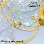 Pulsera girasol de lujo 