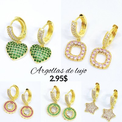 #LL zarcillo con piedra 15.5&