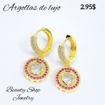 #LL zarcillo con piedra 15.5&