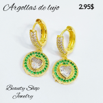 #LL zarcillo con piedra 15.5&