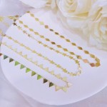 Choker sencillos figura oro chino 1.5