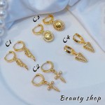 #c Zarcillos con tije lujo gold Field 18k (28 modelo) (&8.5）