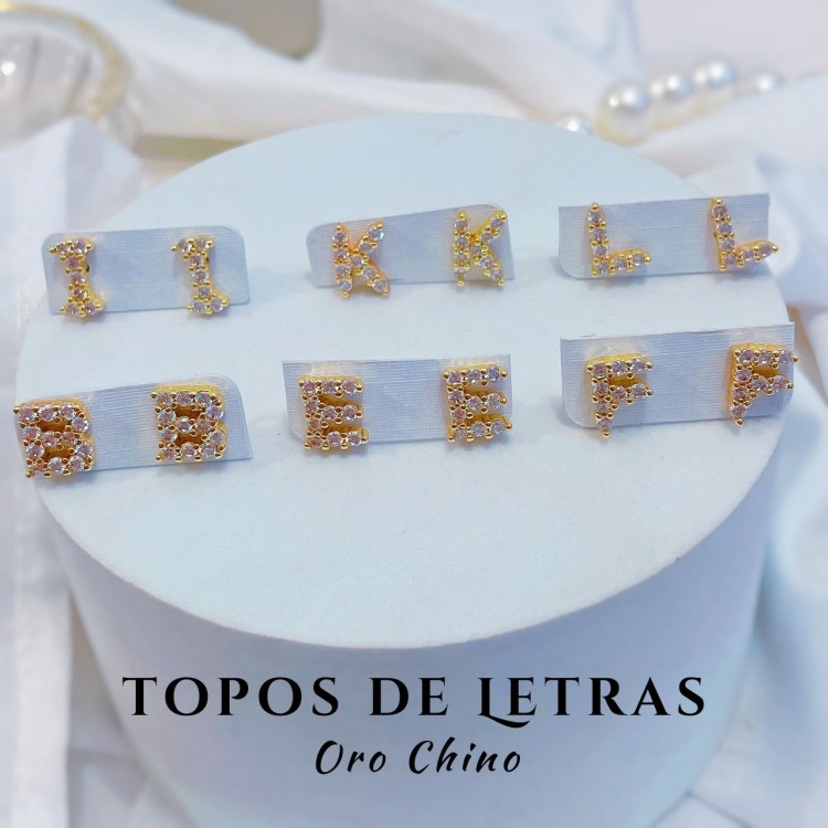 topito letra oro chino (&6）