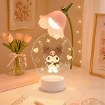 lampara sanrio-tulipan y torta cumpleanos 