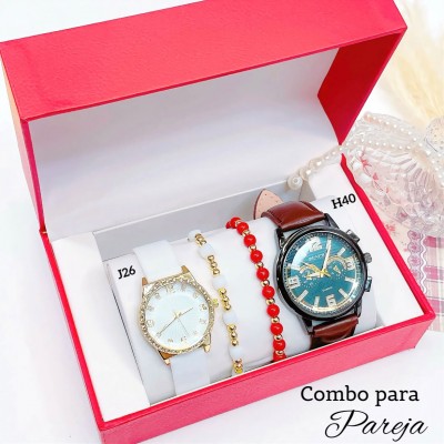 Combo de pareja en tendencia incluye la cajita